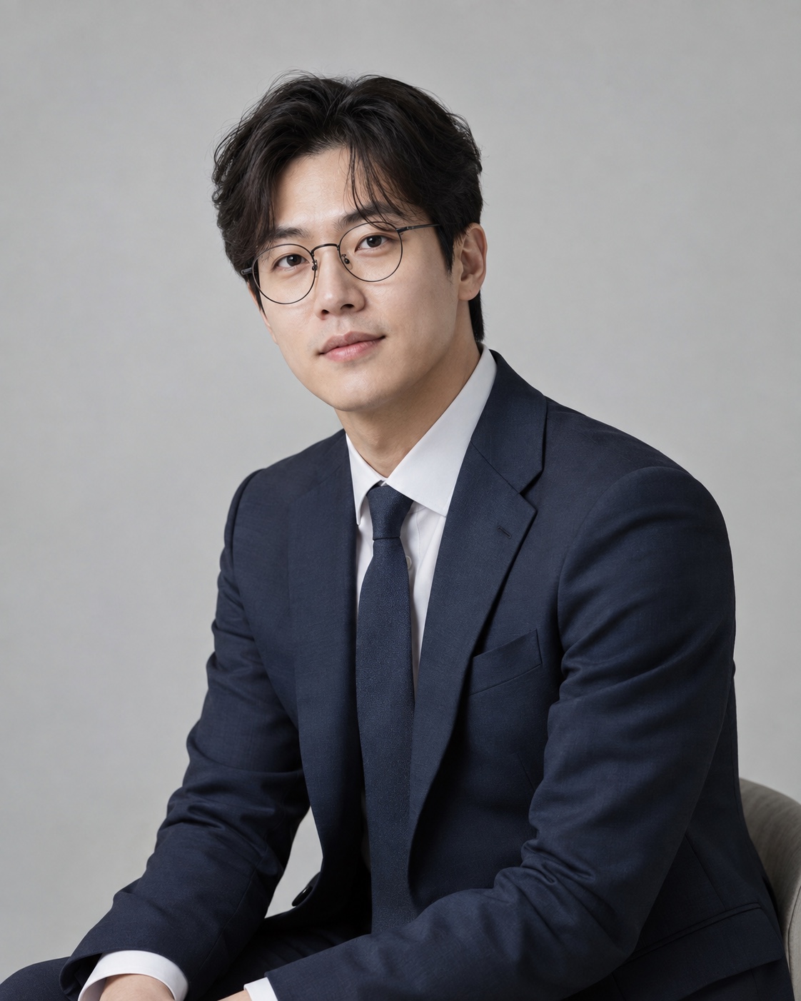 프로필 01 · 차분한 시선 · AI 콘셉트 이미지