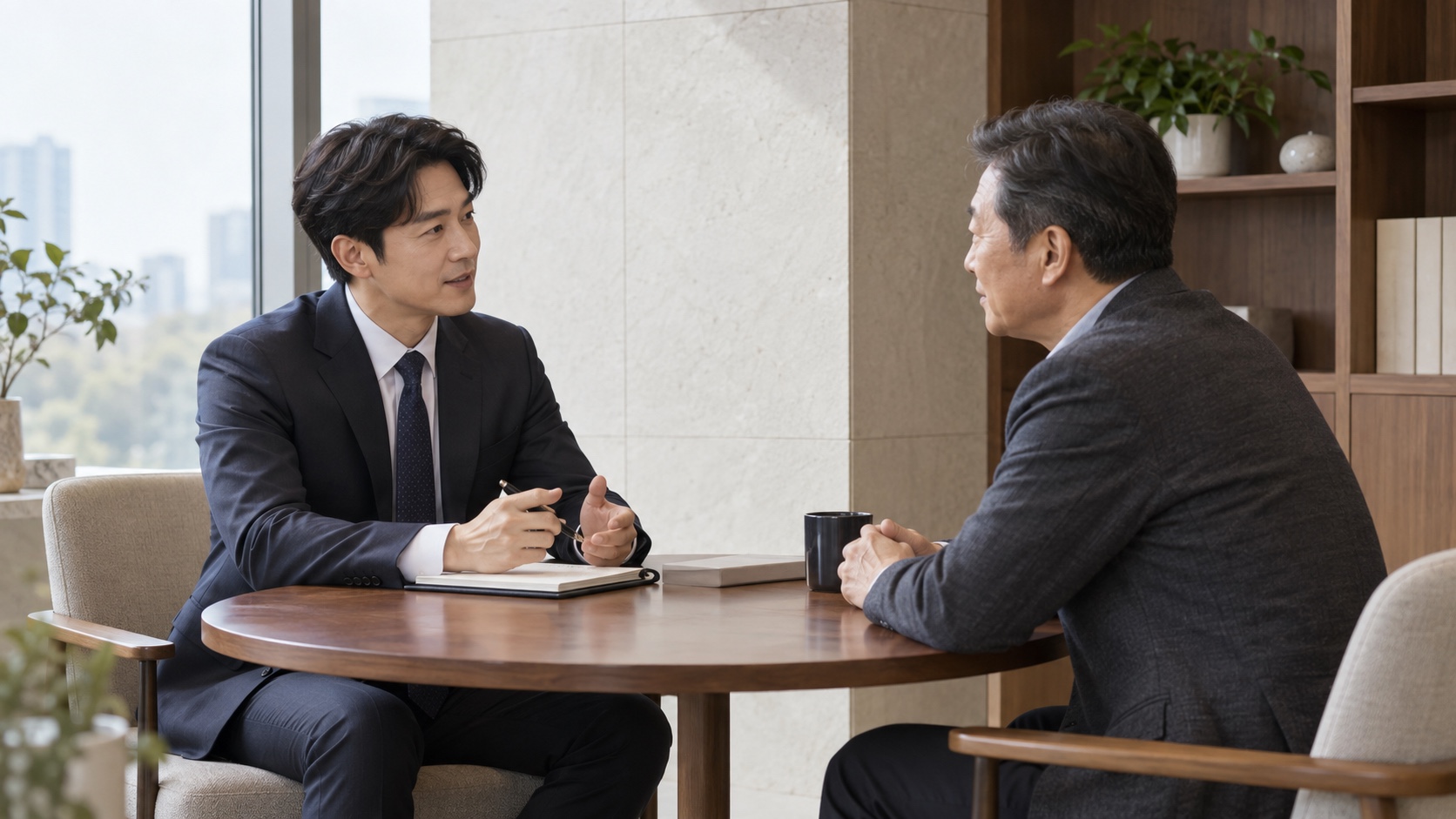 상담 01 · 먼저 듣는 상담 · AI 콘셉트 이미지